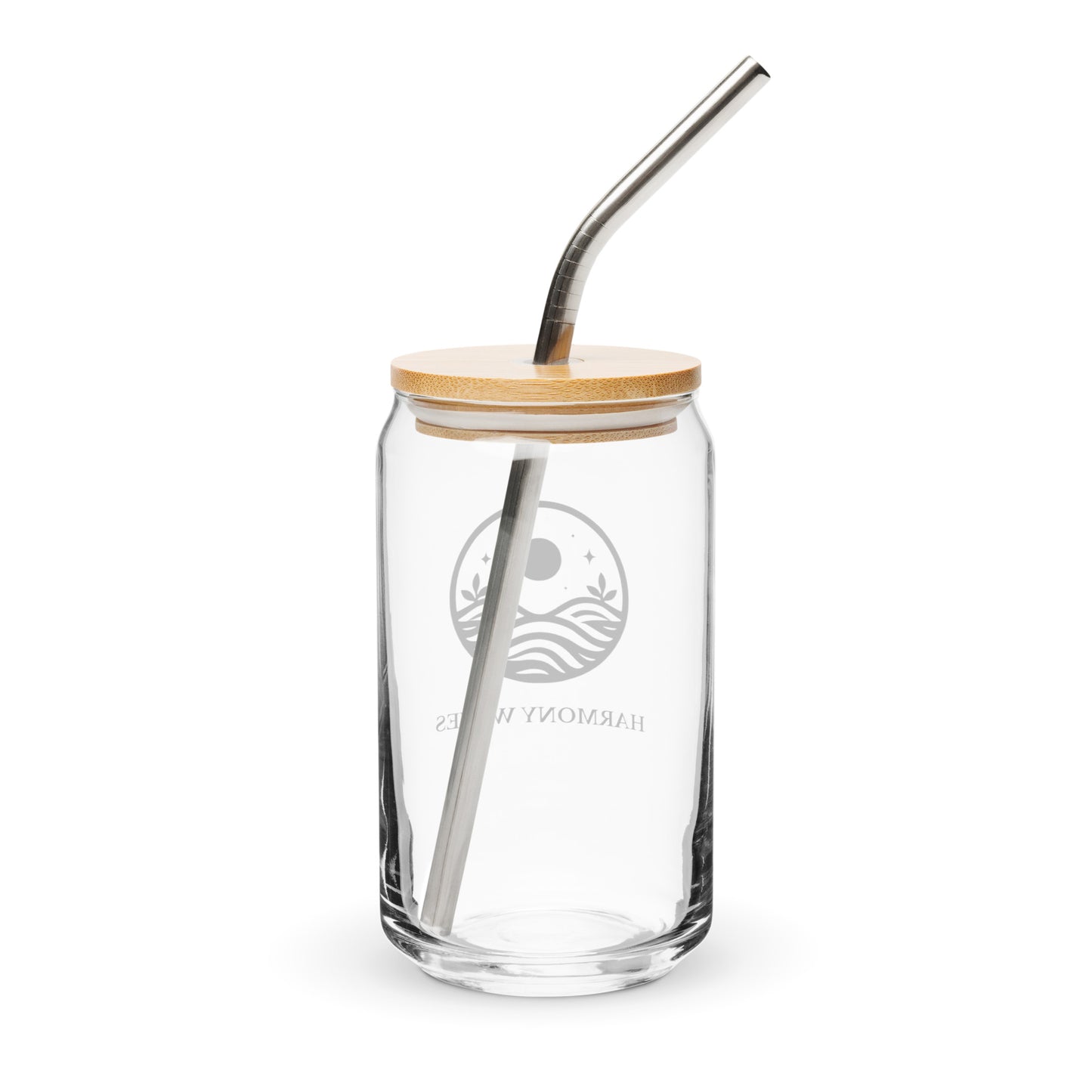 Logo Harmony Waves Can-shaped glass