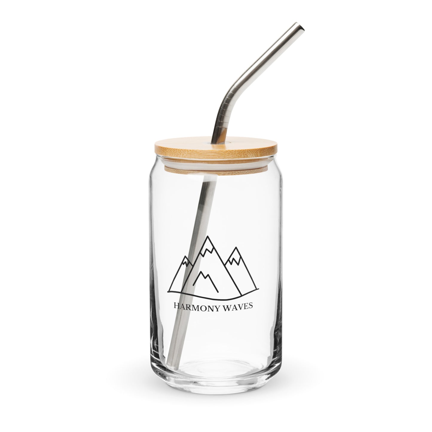 Mountain Design Can-Shaped Glass