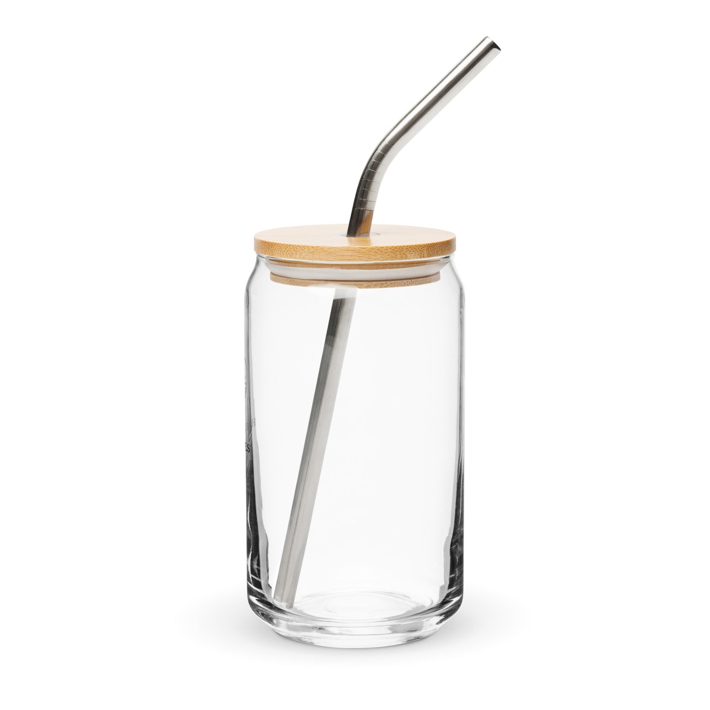 Harmony Waves Minimalist Logo Can-Shaped Glass