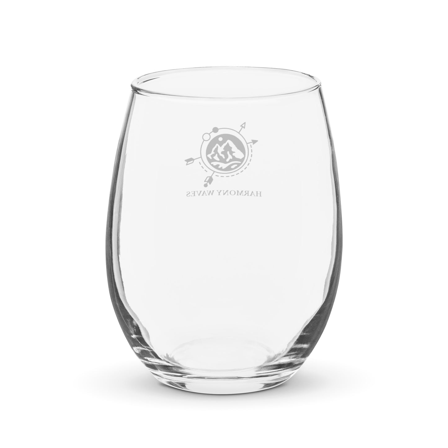 Adventure Compass Stemless Wine Glass