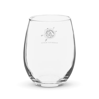 Adventure Compass Stemless Wine Glass