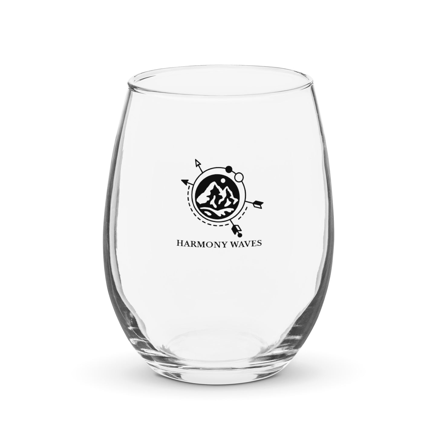 Adventure Compass Stemless Wine Glass