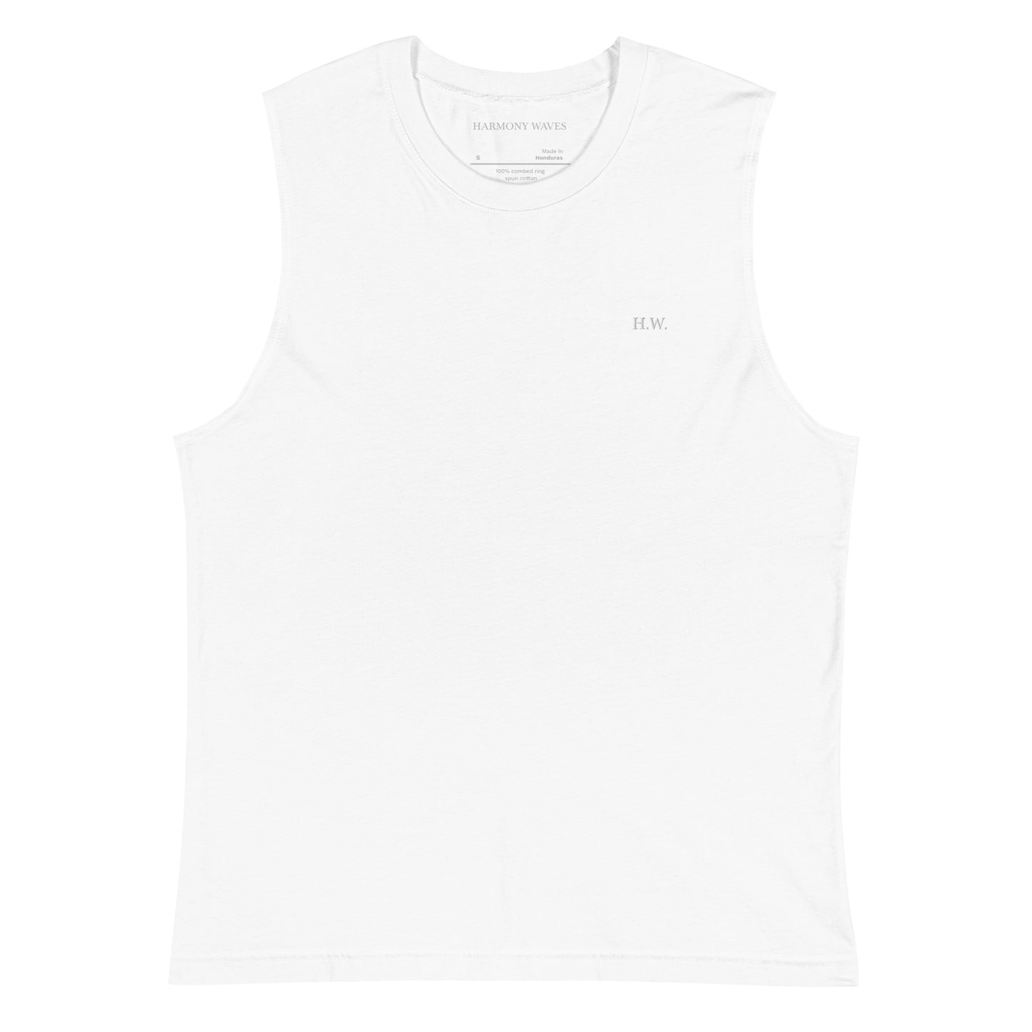 H.W. Embroidery Sleeveless Fit Tee