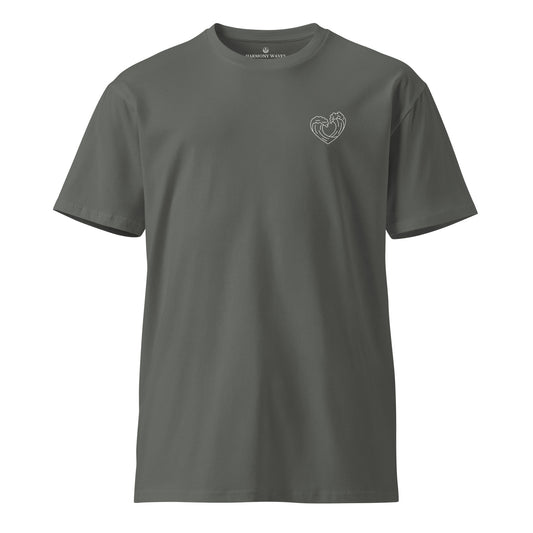 Heart Waves Men's T-Shirt - Minimalist Heart Graphic Tee