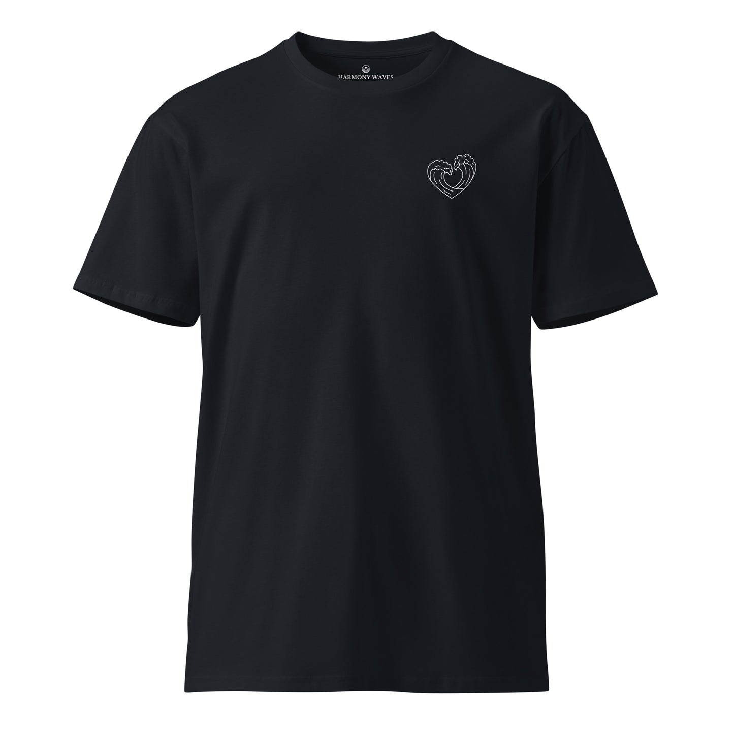 Heart Waves Men's T-Shirt - Minimalist Heart Graphic Tee