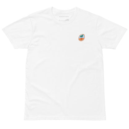 Palm Sunset Men's T-Shirt - Minimalist Palm Tree Graphic Tee