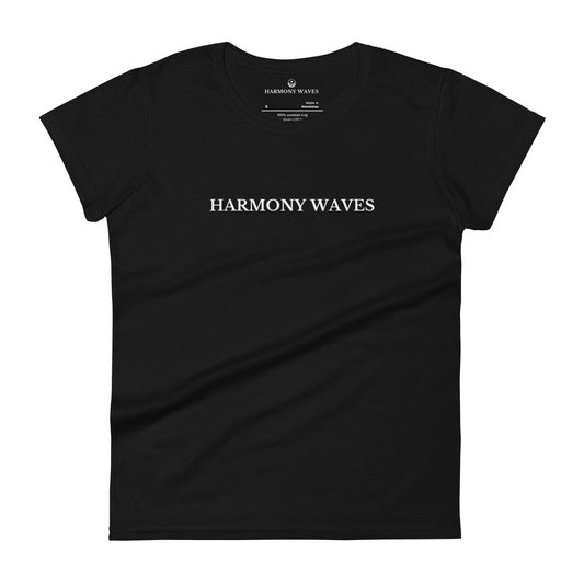 Harmony Waves Women's T-Shirt - Minimalist Logo Tee