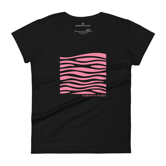 Waves Women's T-Shirt - Minimalist Graphic Tee